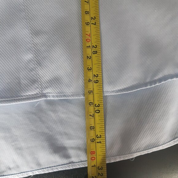 ZARA MAN SZ 16 Light Baby Blue 100% Cotton Men's Button Up Dress Shirt - Picture 12 of 12